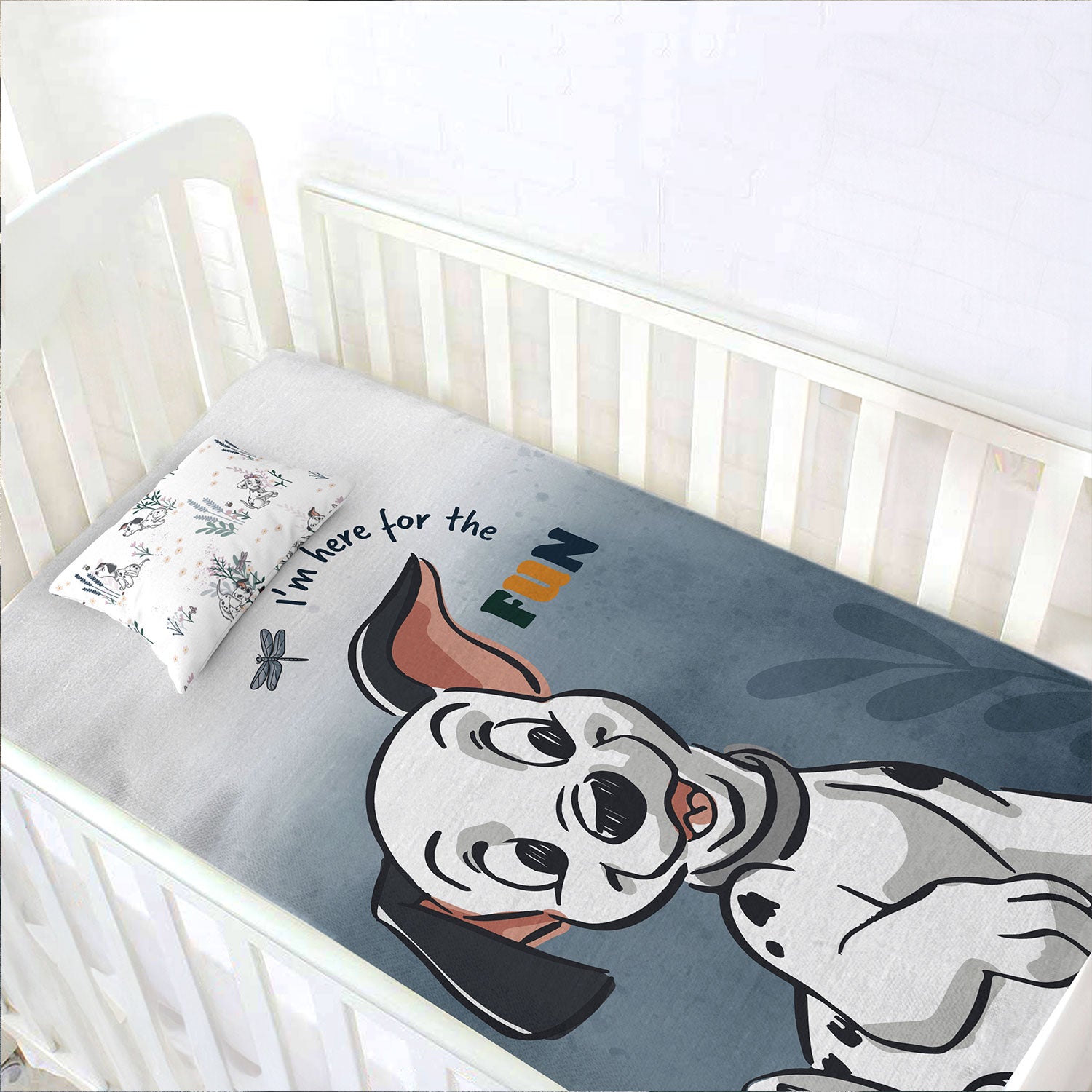 Disney Dalmatians Baby Crib Sheet With Pillow – Sassoon Fab