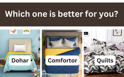 What is Dohar, Quilts, and Comforters (Which one is better for you)?