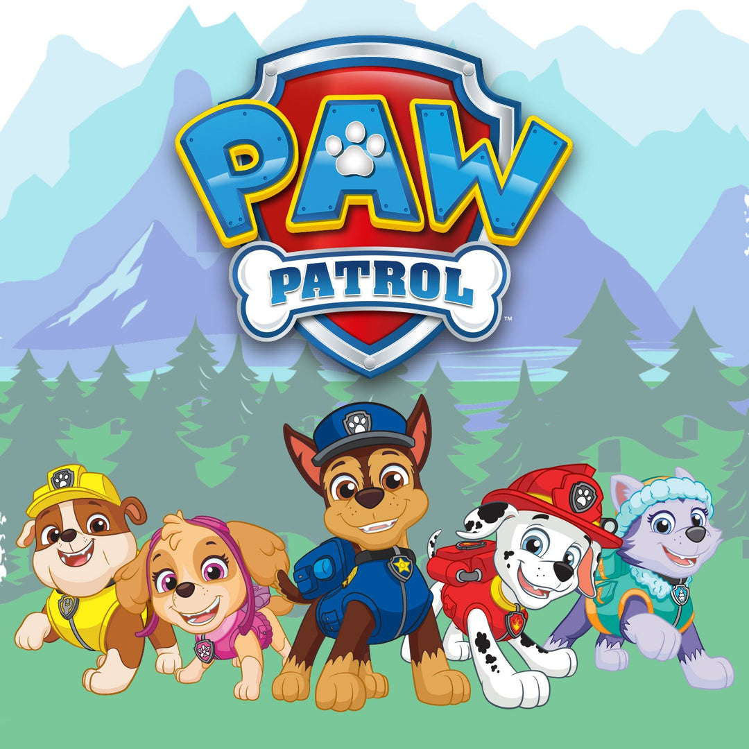 Paw Patrol official merchandise collection including towels ( Bath, hand, face), bathrobes, ponchos, shower curtains, bedsheets, blankets, cushions, door mats, runners, face masks and more. 