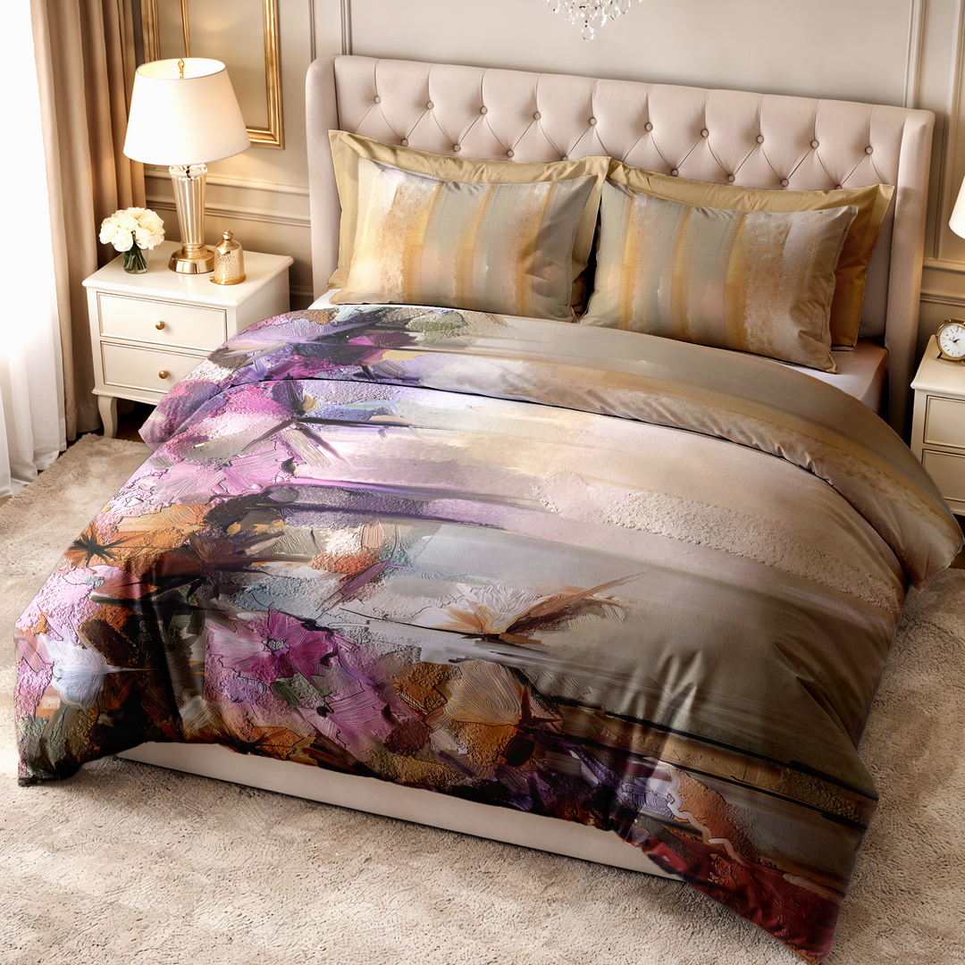 Kama Digital Printed Bedsheet - 300 TC