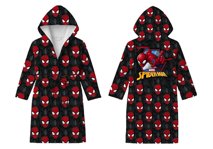 Spiderman Printed Cotton Bathrobe for Kids
