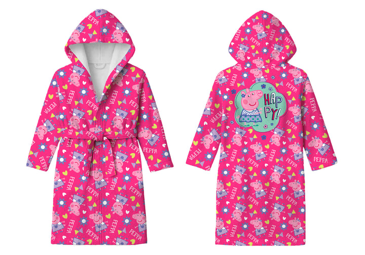 Peppa Pig Printed Cotton Bathrobe for Kids