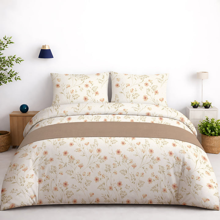 Brink 100% Cotton Printed Bedsheet - 300 TC