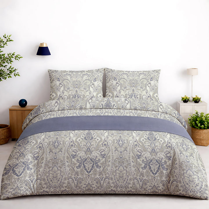 Brink 100% Cotton Printed Bedsheet - 300 TC