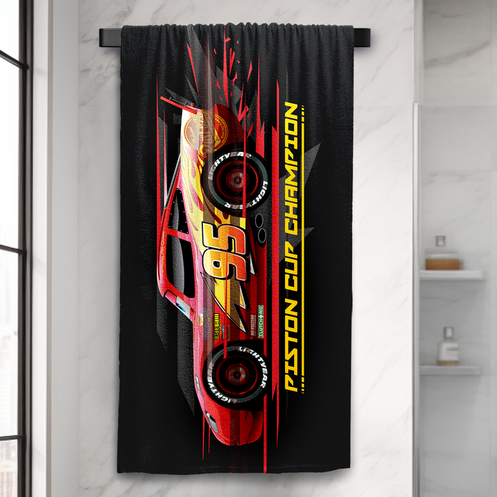 Disney Pixar Cars Towel : 100% Cotton, Ultrasoft and breathable, High quality (Size : 75 cm x 150 cm) Fade-Resistant. 