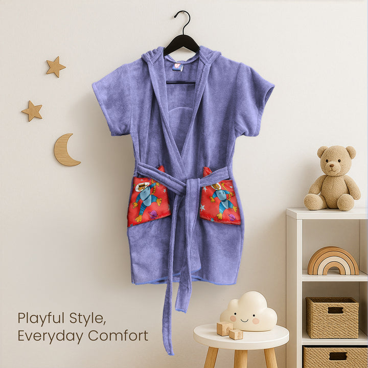 Hooded Bathrobe For Kids (Age 3-7 years)