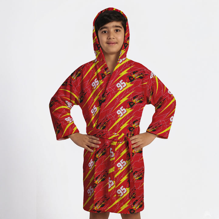 Disney Pixar Car Printed Cotton Bathrobe for Kids