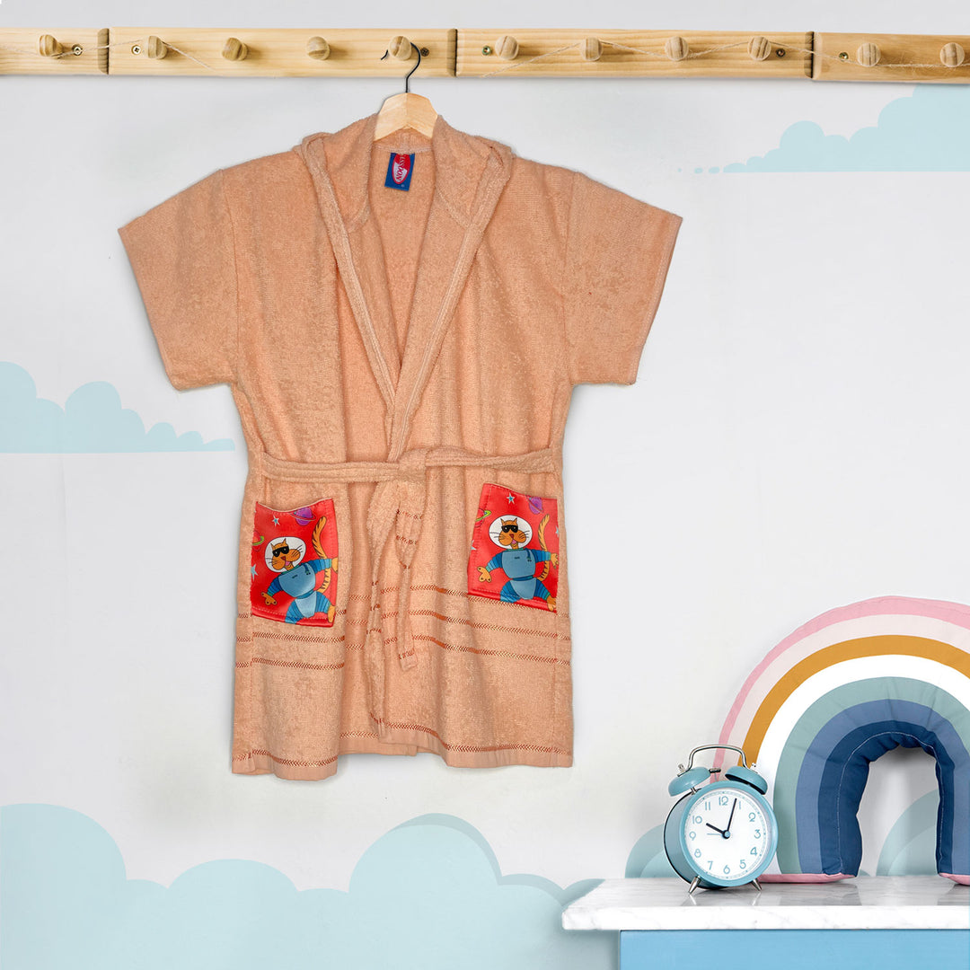 Hooded Bathrobe For Kids (Age 3-7 years)