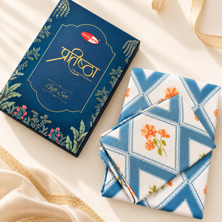 Pratishtha Printed Bedsheet Gift Set (Assorted)