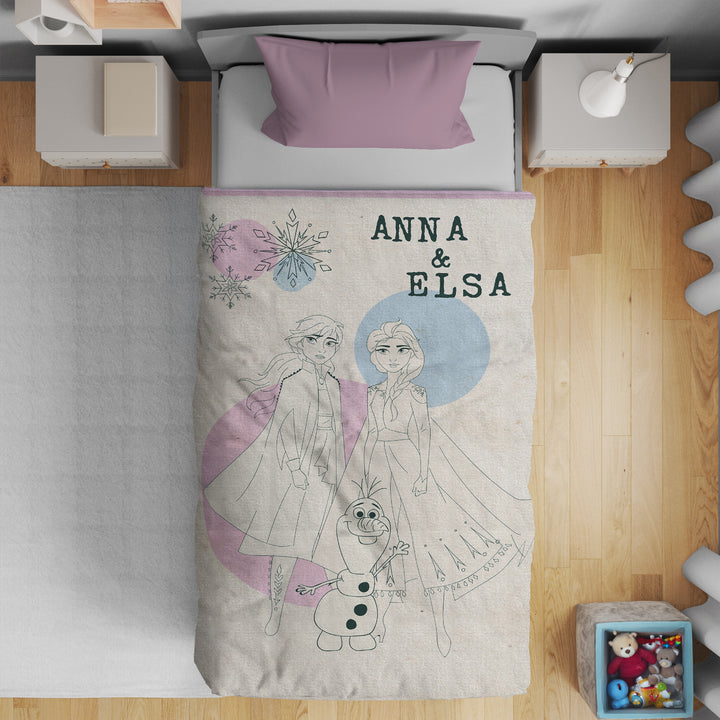 Disney Frozen Kids Single Bed Knitted Blanket