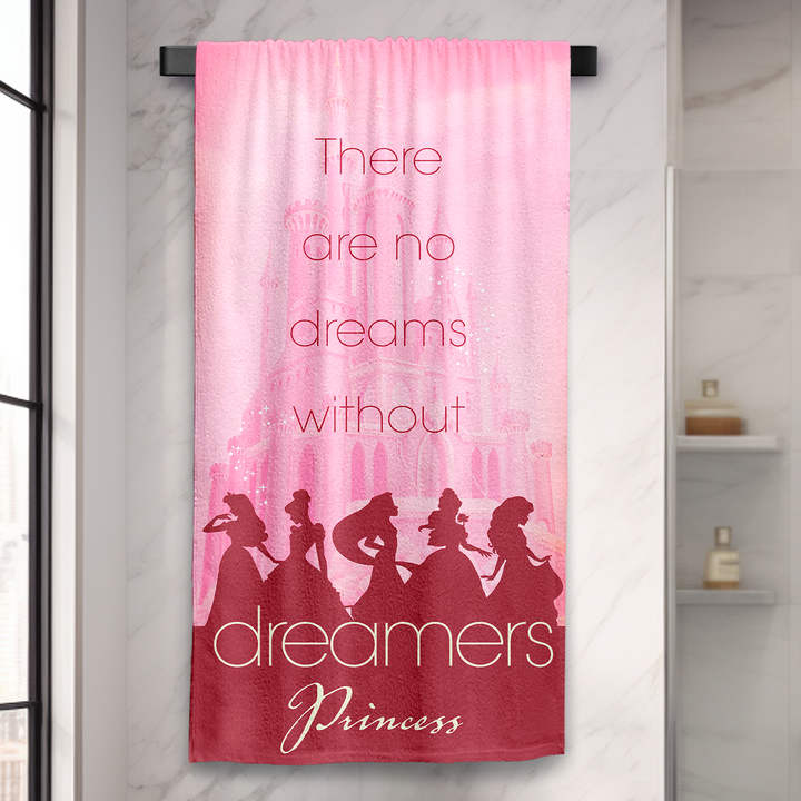 Disney Princess Towel : 100% Cotton, Ultrasoft and breathable, High quality (Size : 75 cm x 150 cm) Fade-Resistant. 