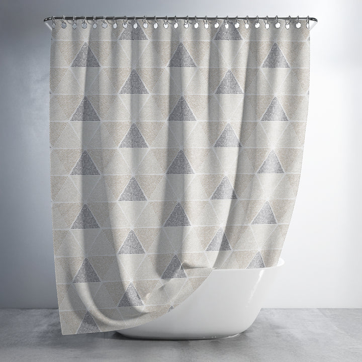 Printed Shower Curtain with Hooks