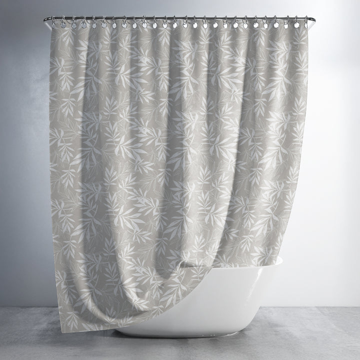Printed Shower Curtain with Hooks
