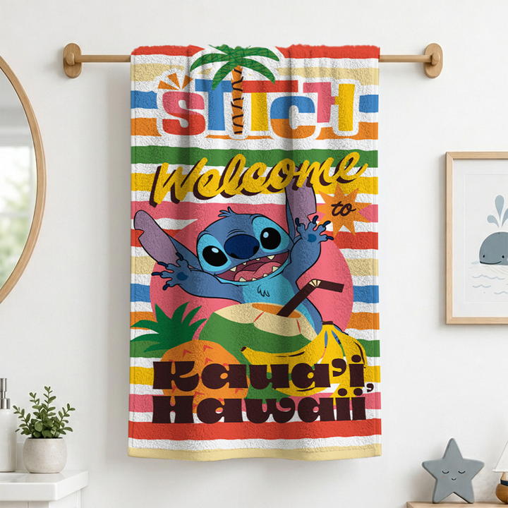 Disney Stitch Kids Bath Towel
