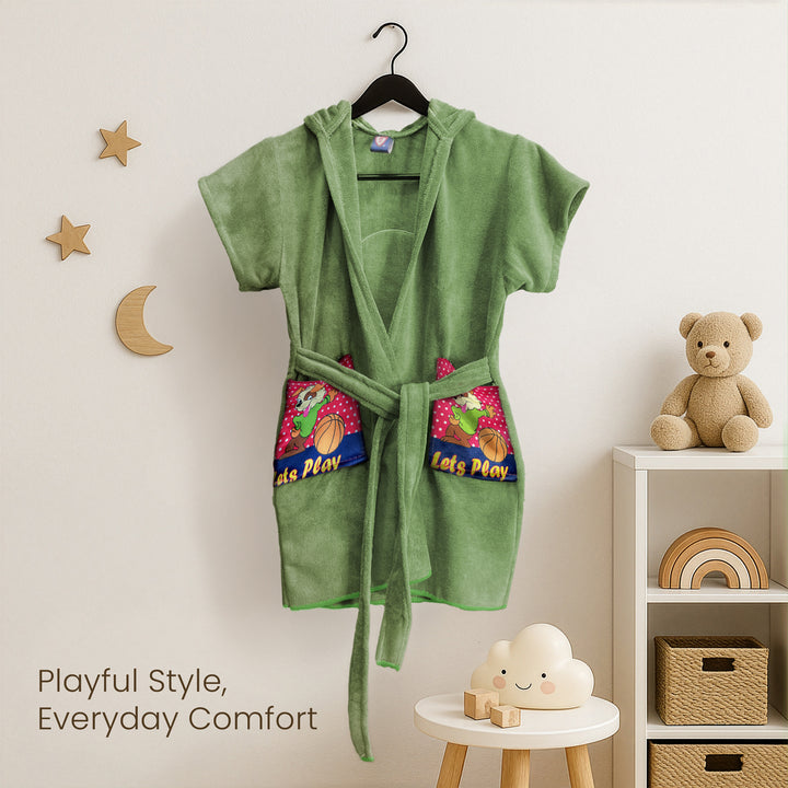 Hooded Bathrobe For Kids (Age 3-7 years)