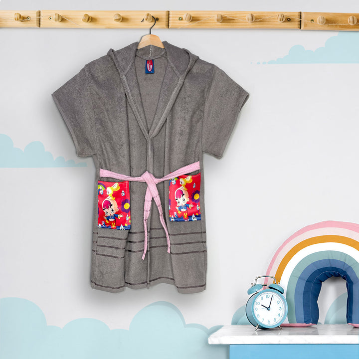 Hooded Bathrobe For Kids (Age 3-7 years)