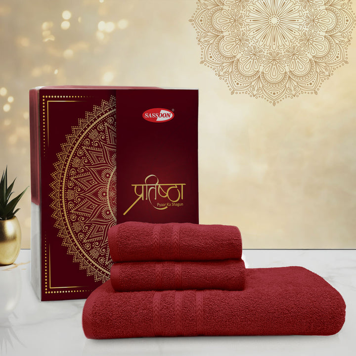 Pratishtha 3 Pc Towel Set