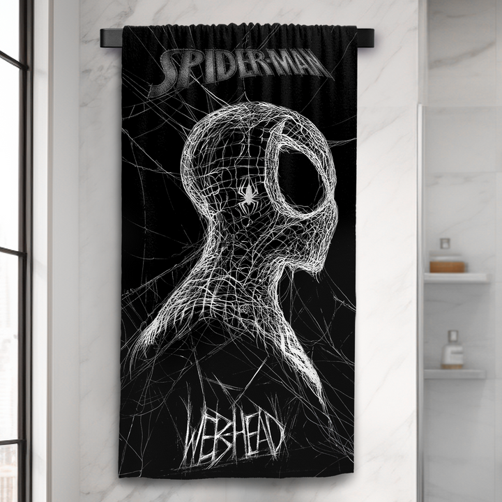 Marvel Spiderman Towel : 100% Cotton, Ultrasoft and breathable, High quality (Size : 75 cm x 150 cm) Fade-Resistant. 