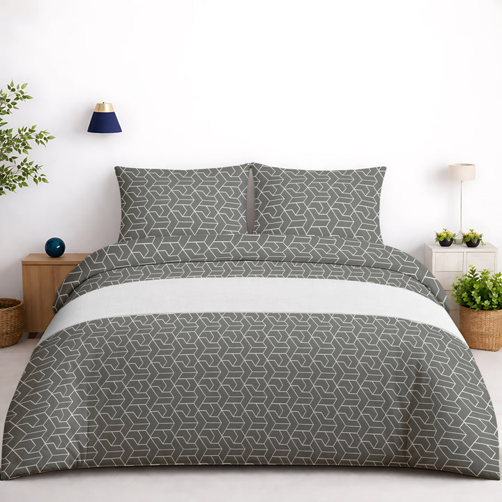 Brink 100% Cotton Printed Bedsheet - 300 TC