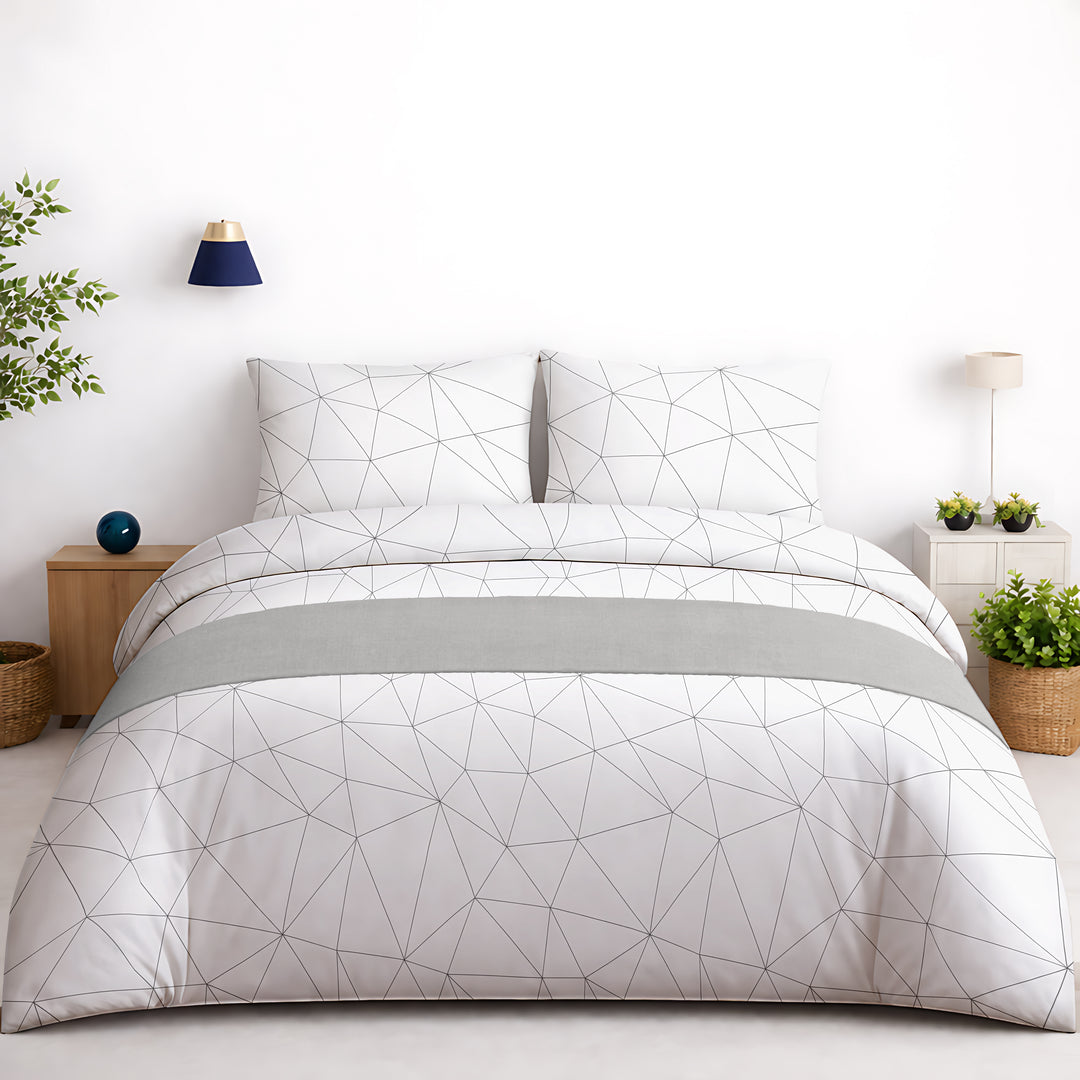Brink 100% Cotton Printed Bedsheet - 300 TC