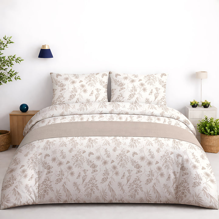Brink 100% Cotton Printed Bedsheet - 300 TC