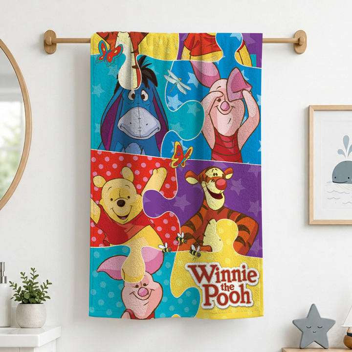 Disney Winnie The Pooh Kids Bath Towel