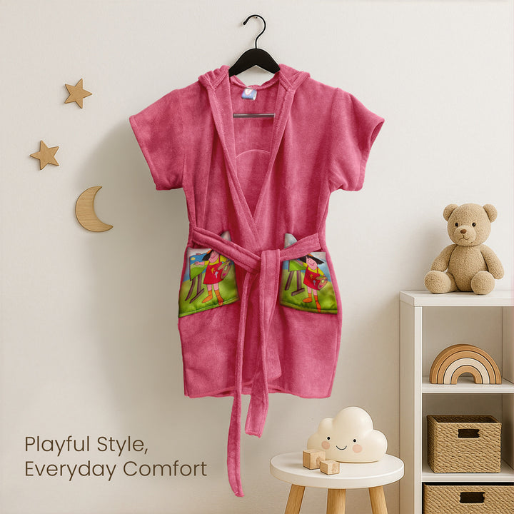 Hooded Bathrobe For Kids (Age 3-7 years)