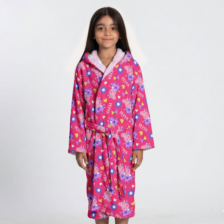 Peppa Pig Printed Cotton Bathrobe for Kids