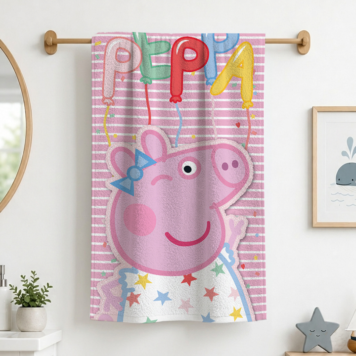 Peppa Pig Kids Bath Towel- Pink