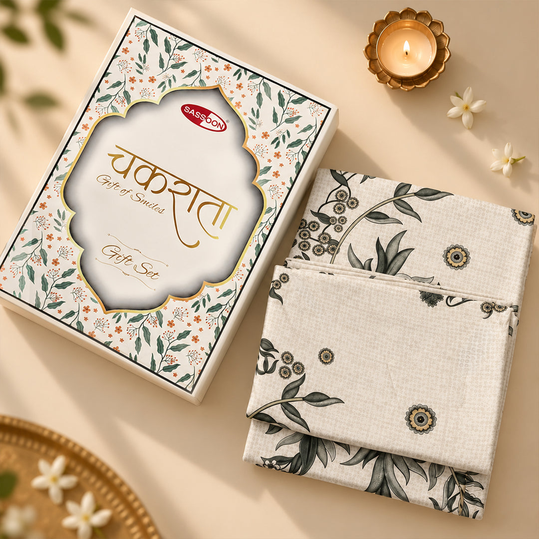 Chakrata Printed Bedsheet Gift Set (Assorted)