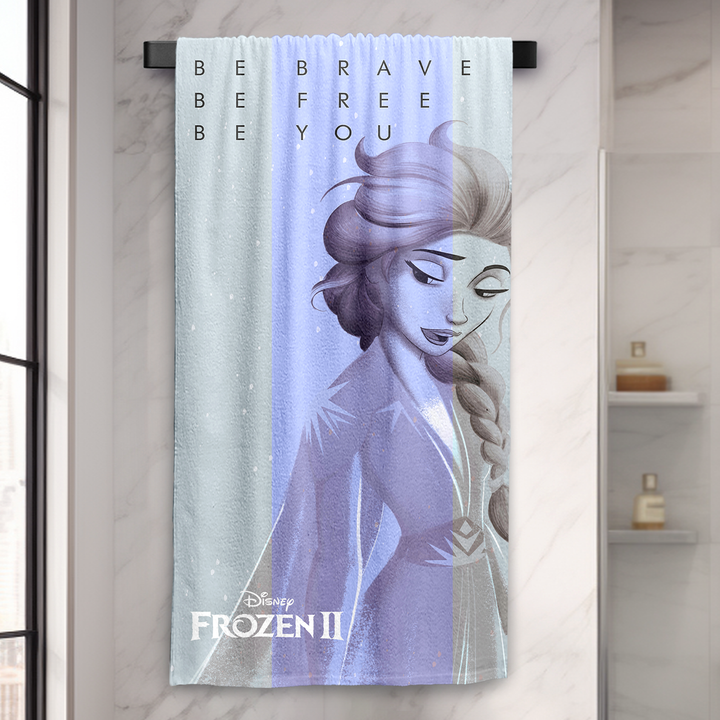 Disney Frozen Towel : 100% Cotton, Ultrasoft and breathable, High quality (Size : 75 cm x 150 cm) Fade-Resistant. 