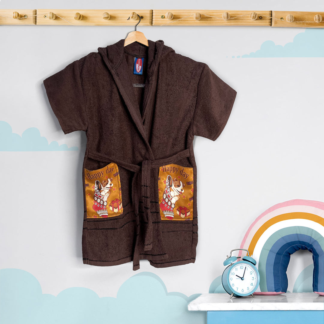 Hooded Bathrobe For Kids (Age 3-7 years)