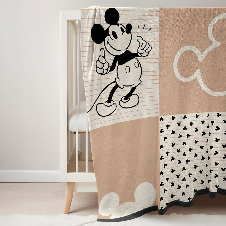 Disney Mickey Mouse Baby Knitted Blanket - 100cm x 120cm