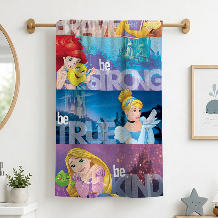 Disney Princess Kids Bath Towel - Multi