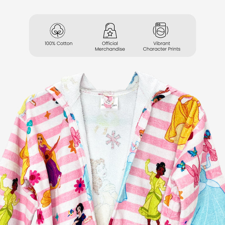 Disney Princess Printed Cotton Bathrobe for Kids