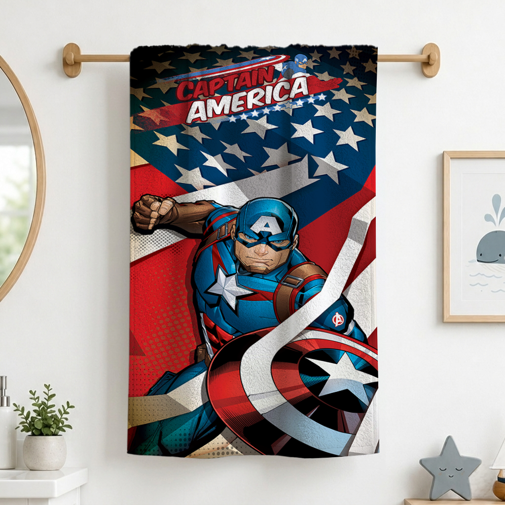Captain America Kids Bath Towel