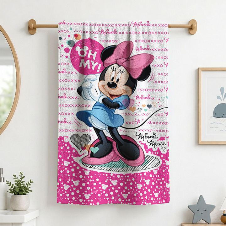 Disney Minnie Mouse Kids Bath Towel