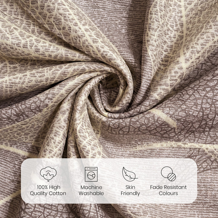 Brink 100% Cotton Printed Bedsheet - 300 TC
