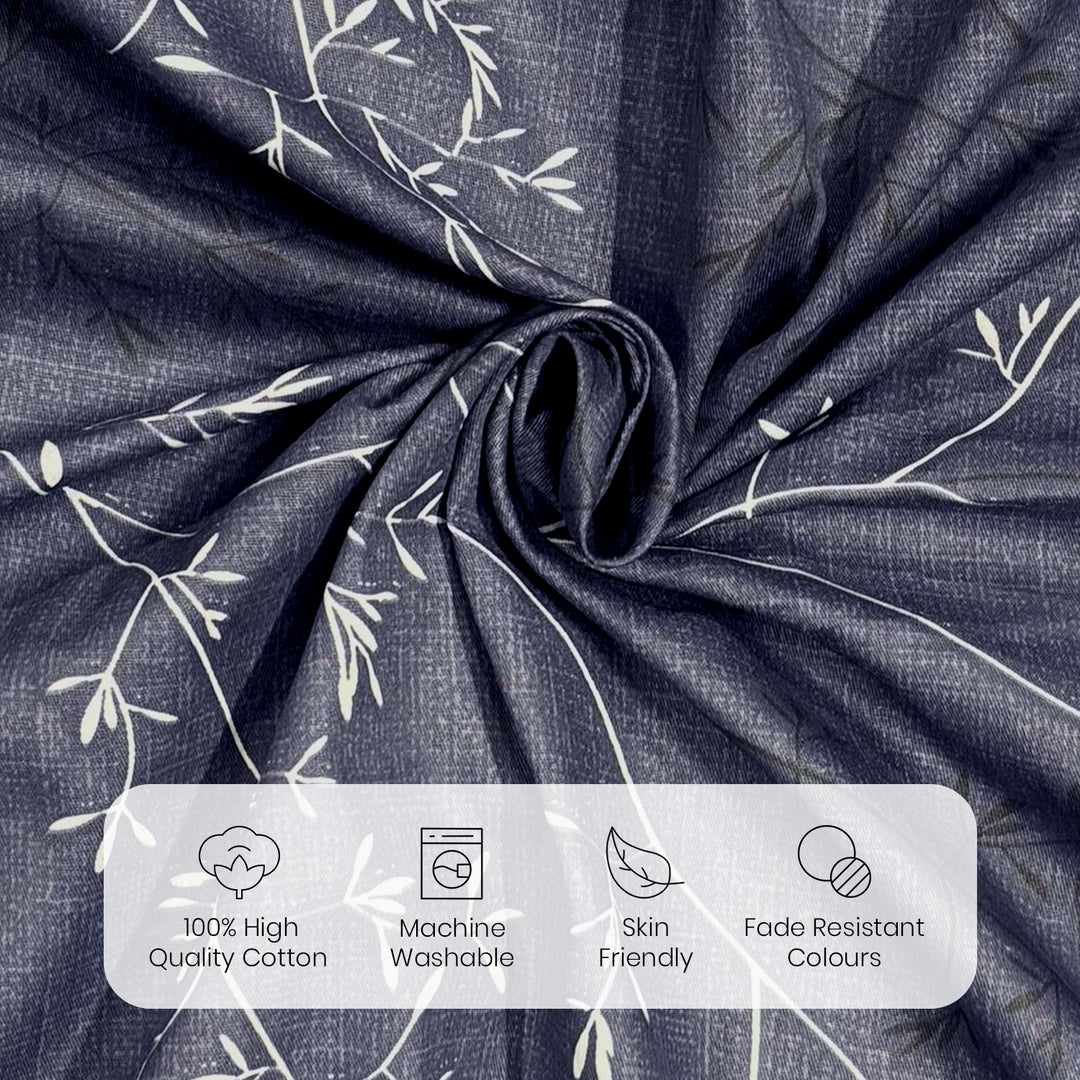 Brink 100% Cotton Printed Bedsheet - 300 TC