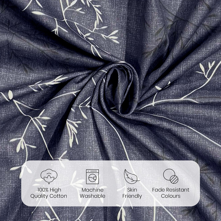 Brink 100% Cotton Printed Bedsheet - 300 TC
