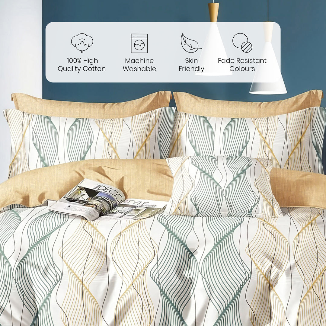 Anatolia Home 100% Cotton Printed Bedsheet - 300 TC