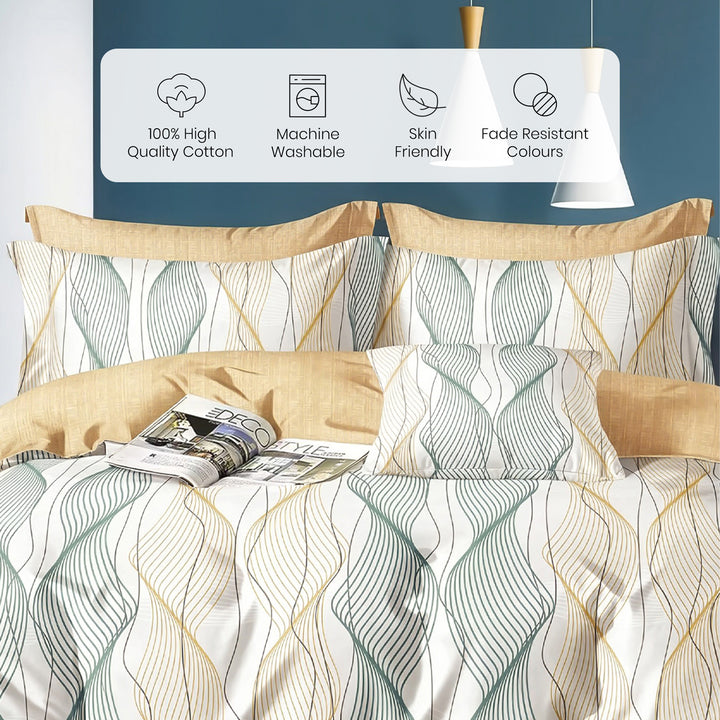 Anatolia Home 100% Cotton Printed Bedsheet - 300 TC
