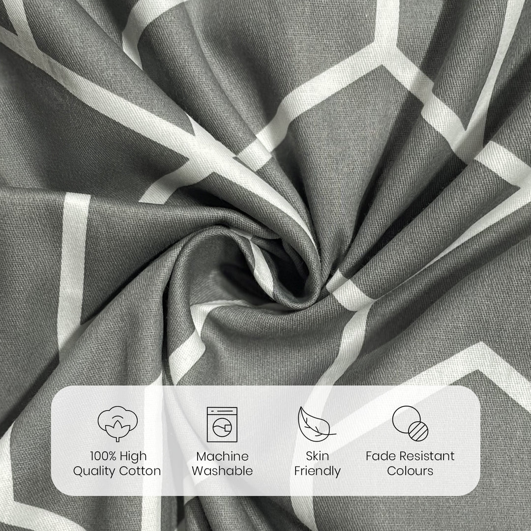 Brink 100% Cotton Printed Bedsheet - 300 TC