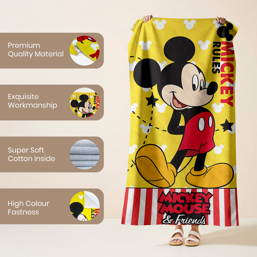 Disney Mickey Mouse Kids Bath Towel