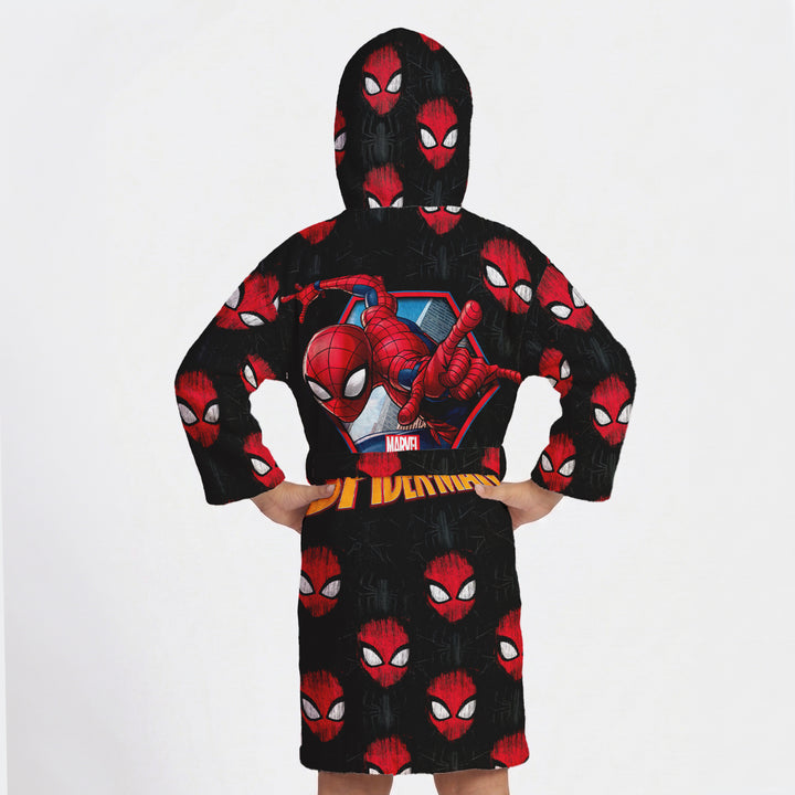 Spiderman Printed Cotton Bathrobe for Kids