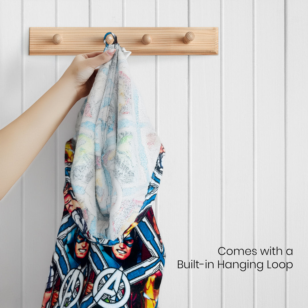 Avengers Printed Cotton Bathrobe for Kids