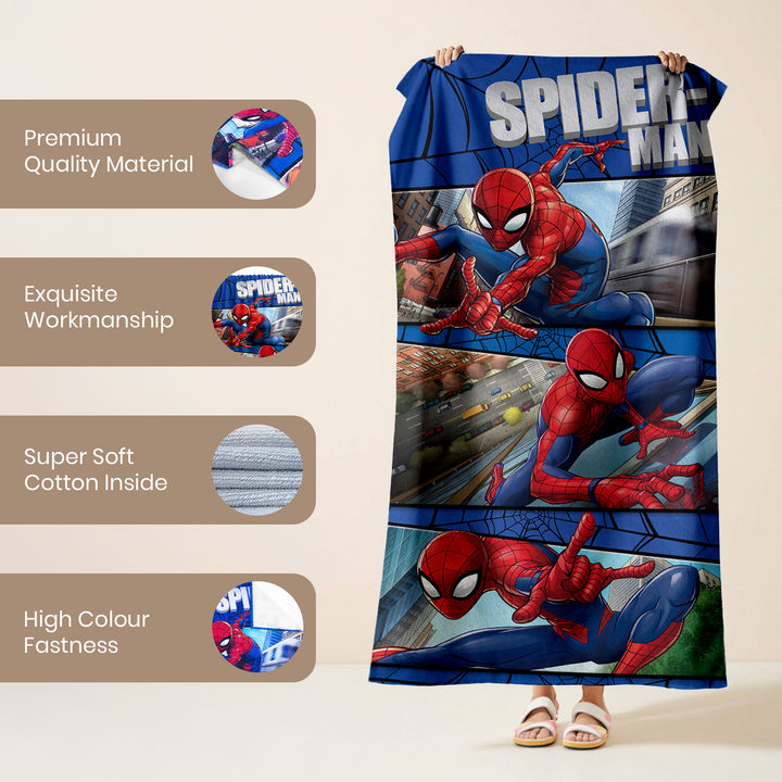Spiderman Kids Bath Towel