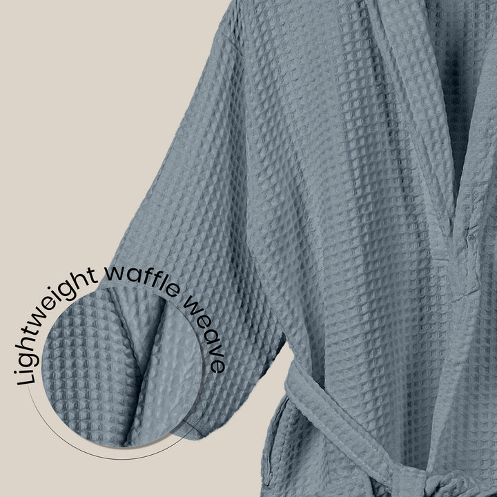 Brink 100% Cotton Unisex Waffle Bathrobe