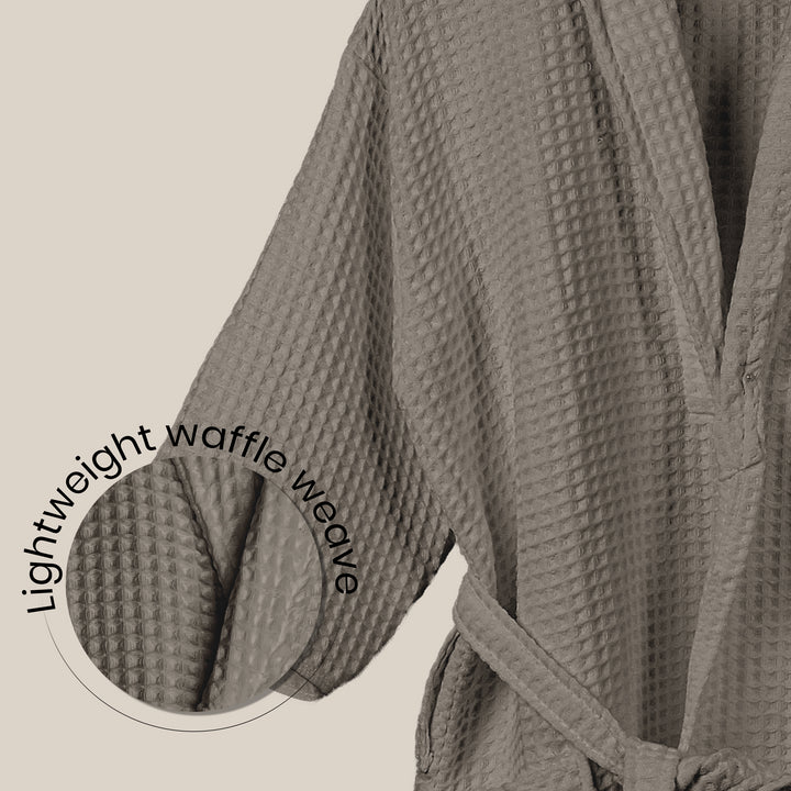 Brink 100% Cotton Unisex Waffle Bathrobe