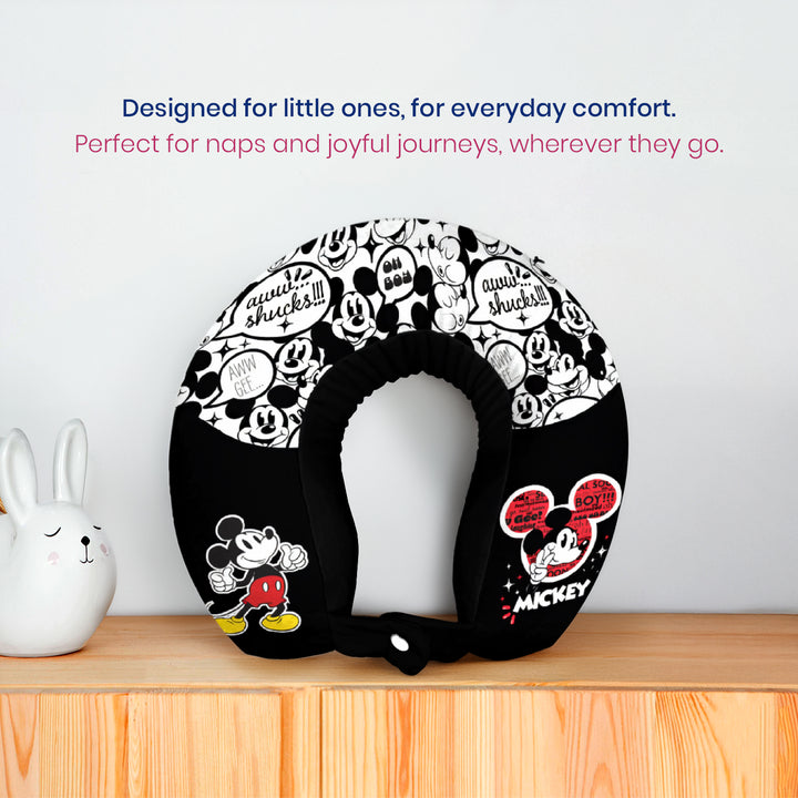 Disney Mickey Mouse Memory Foam Neck Pillow For Kids